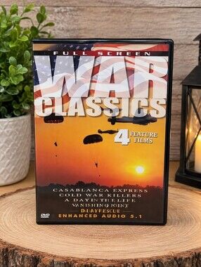 War Classics 4 Feature Films DVD Full Screen Military War Movies